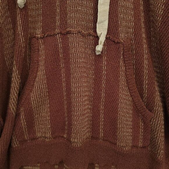 BKE Medium Jacquard Hooded V-Neck Pullover Sweater - Picture 5 of 10